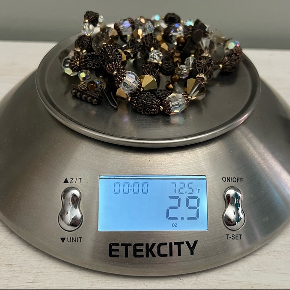 Alice Caviness Vintage Aurora Borealis Necklace and Earring Statement Set - Picture 15 of 15